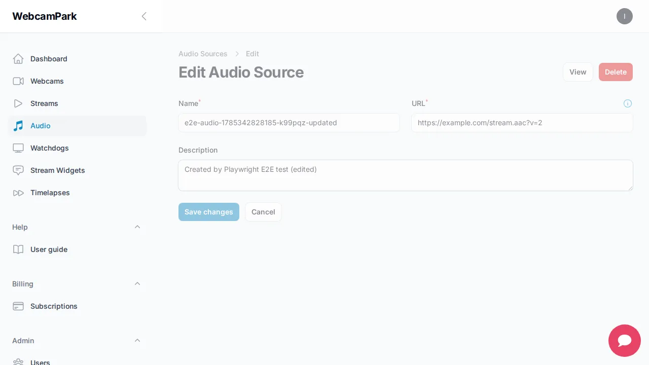 Edit audio source
